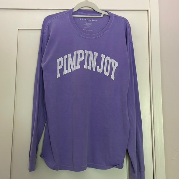 Lavender “PIMPINJOY” long sleeve - Picture 1 of 4